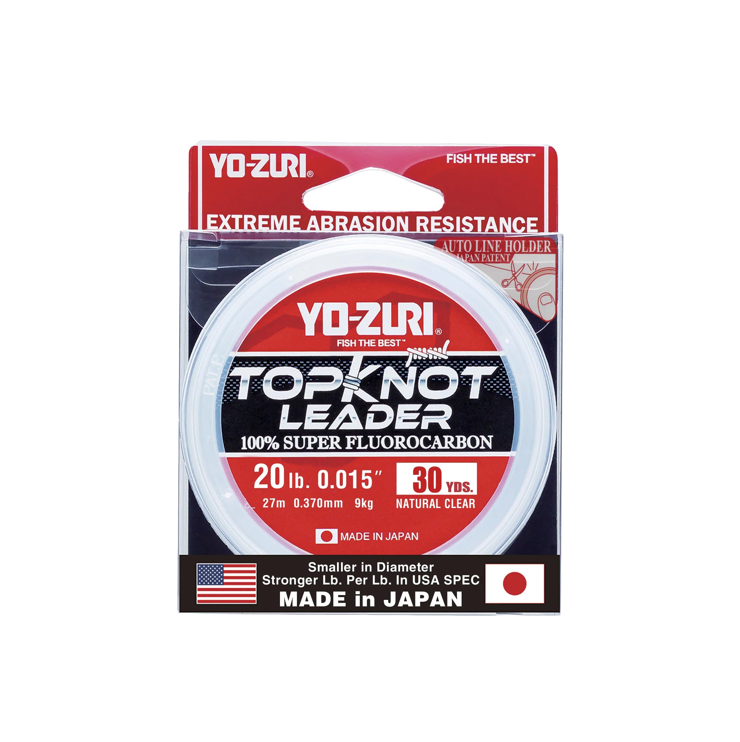 Yo Zuri TopKnot Leader Fluorocarbon Natural Clear 30 Yards