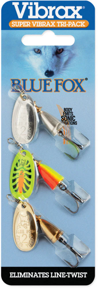 Blue Fox Super Vibrax Tri Pack Size 05