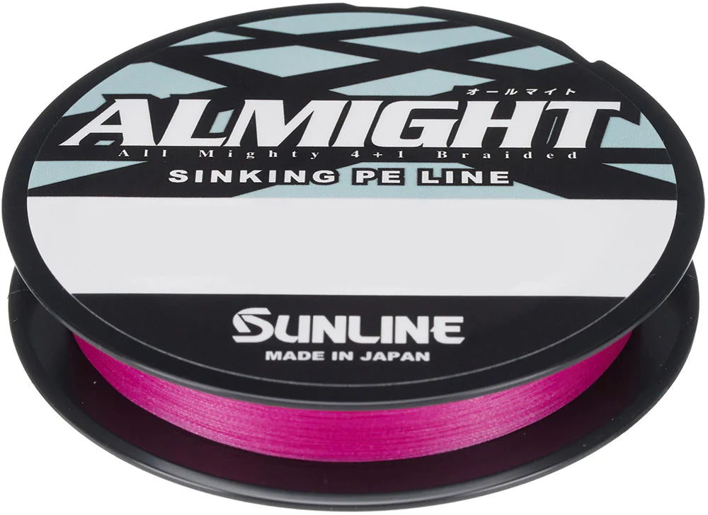 Sunline Almight HSG Pink Braided Line Standard Spools 165 Yards
