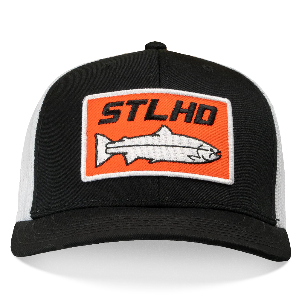 STLHD Standard White Black Trucker Hat