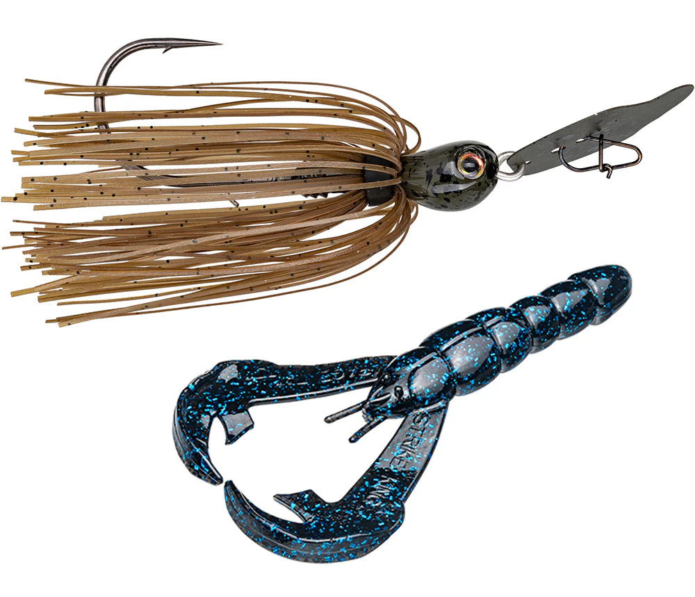 Strike King Thunder Cricket Rage Craw Bladed Jig Combo