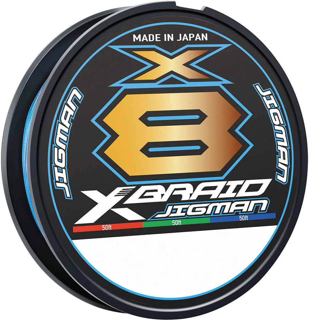 Daiwa X Braid X8 High Power Jigman Multicolor Braid Filler Spool 300 Yards