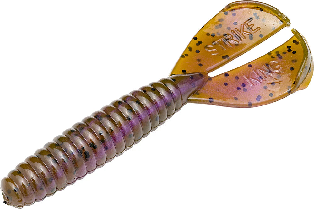 Strike King Twin Tail Rage Menace 35 inch Soft Plastic Grub 8 pack