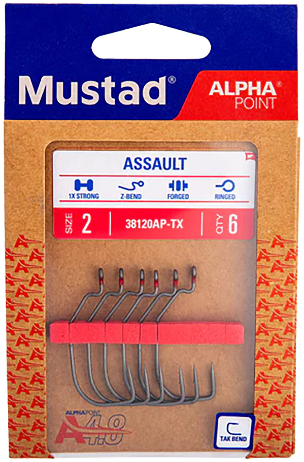 Mustad Alpha Point Tak Offset Hooks