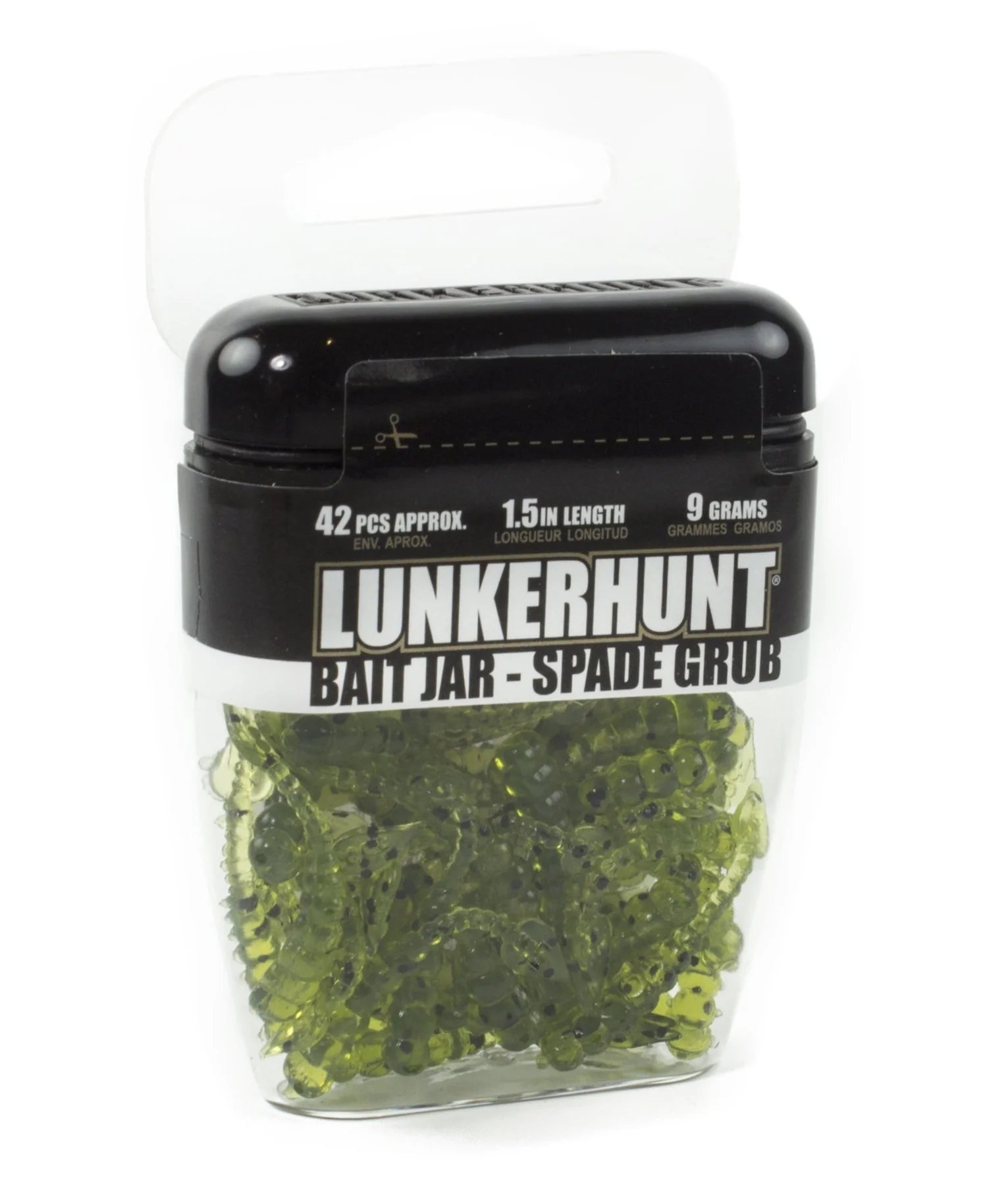 Lunkerhunt Spade Grub Bait Jar 1 3 oz