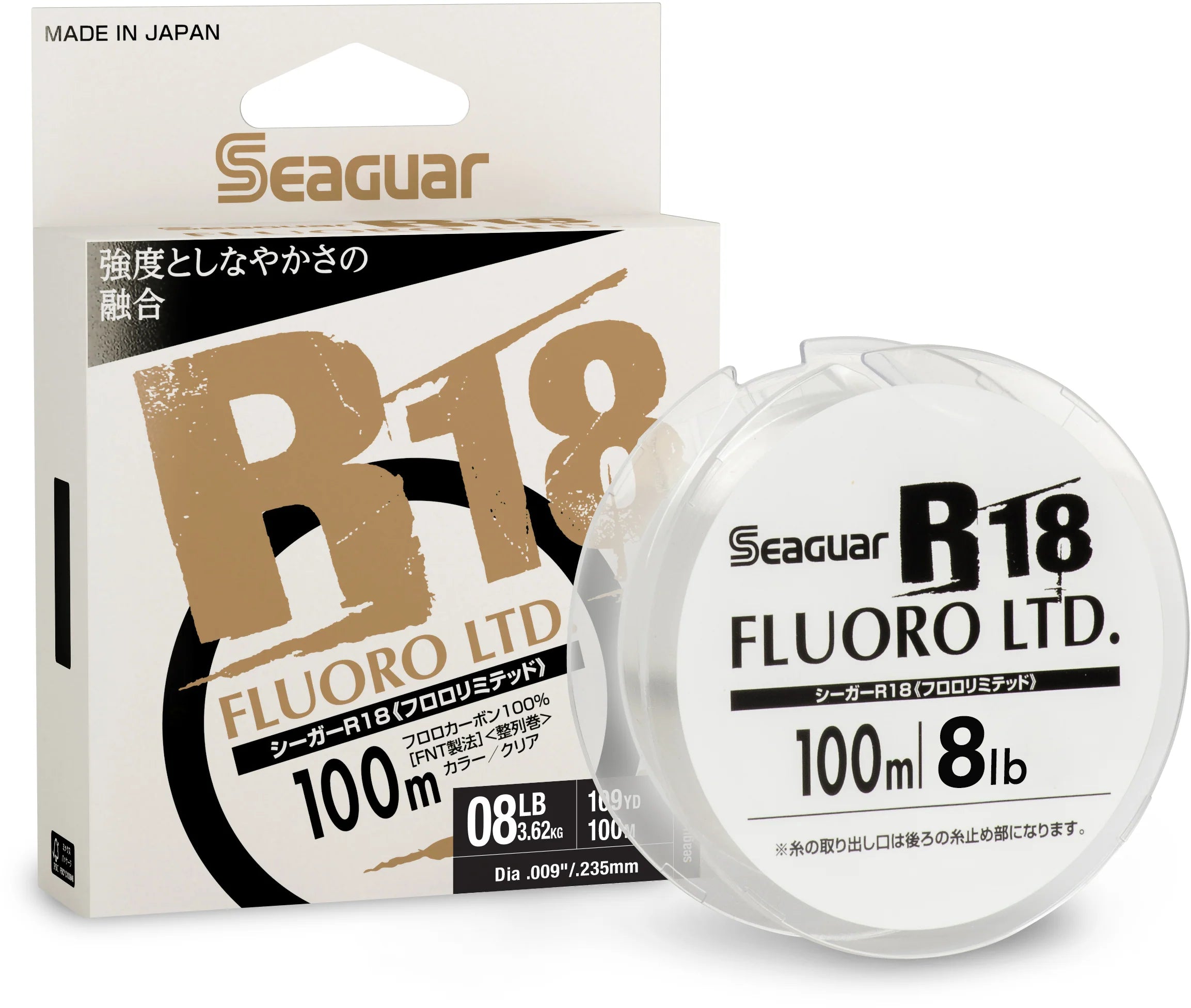 Seaguar JDM R18 Fluoro 109 Yard Spool