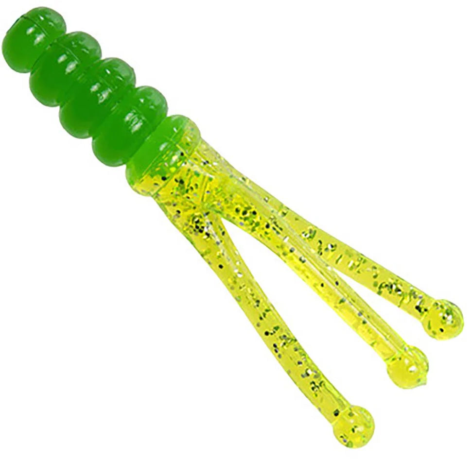 Mr Crappie Joker Triple Tail Soft Plastic Grub 15 pack
