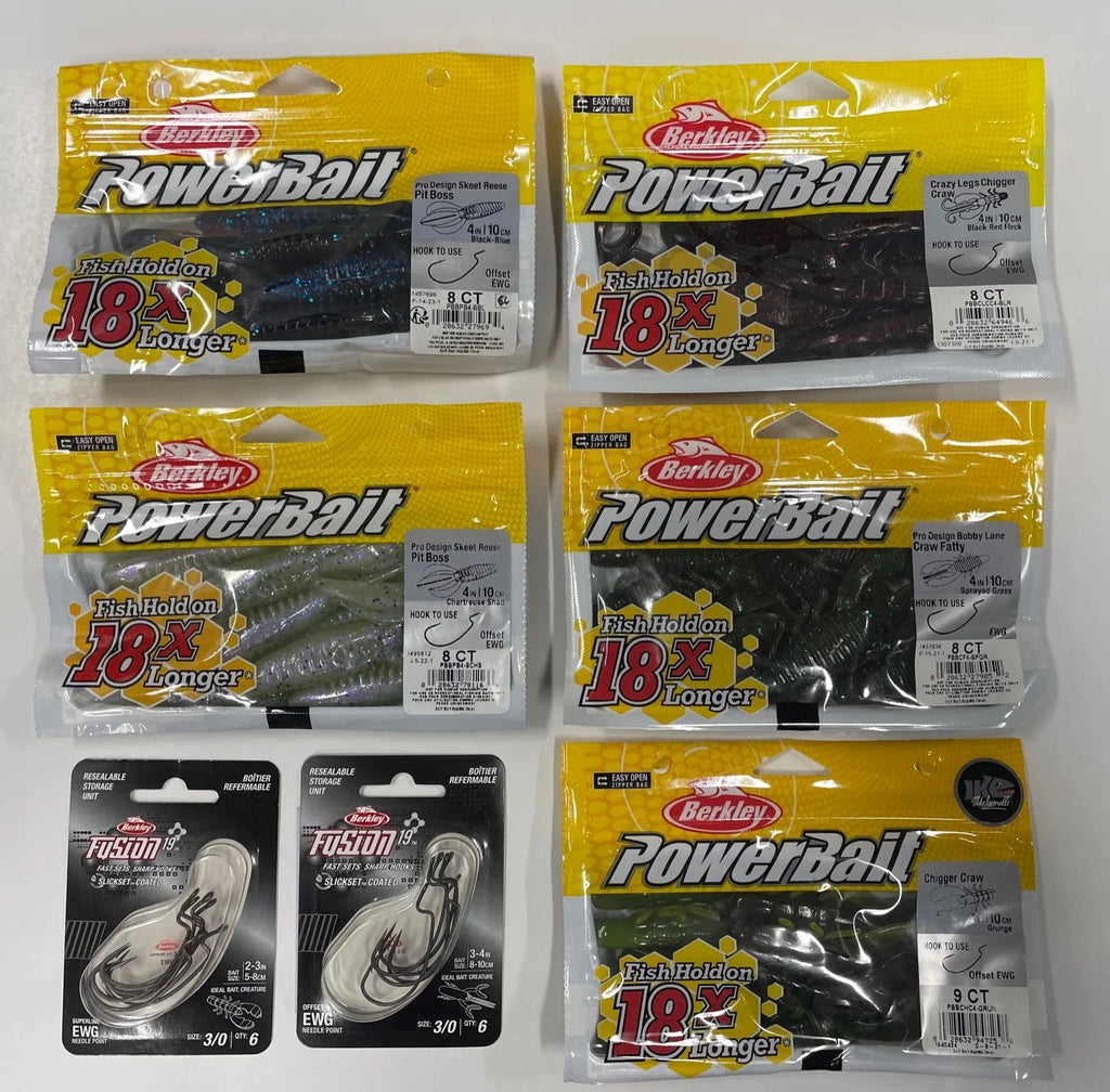Berkley PowerBait Creatures n Craws 4 inch Essentials Kit