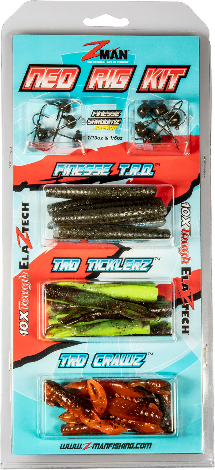 Z Man 32 Piece Ned Rig Kit Hot Colors