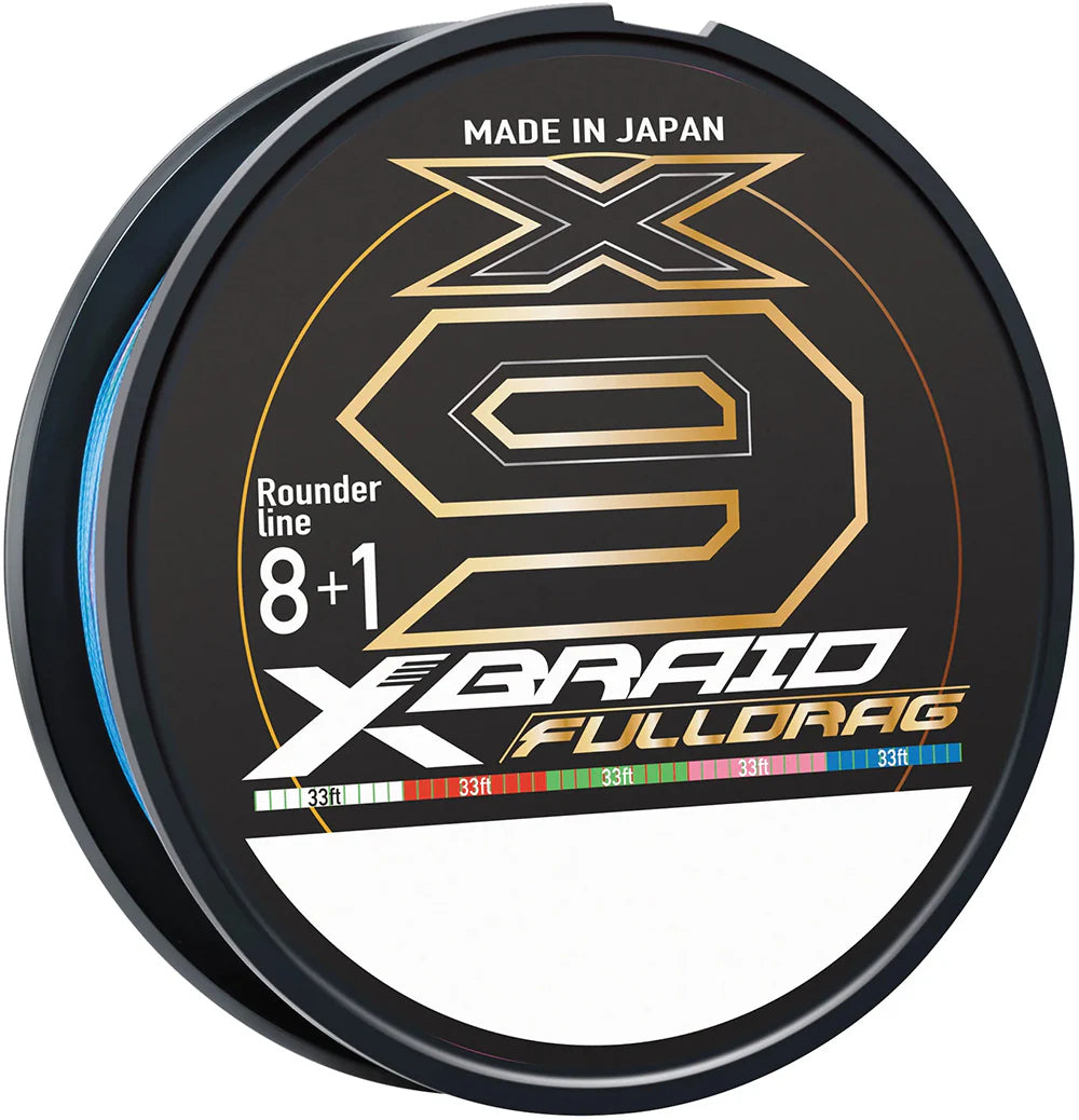 Daiwa X Braid X9 Fulldrag Multicolor Braid Filler Spool 330 Yards
