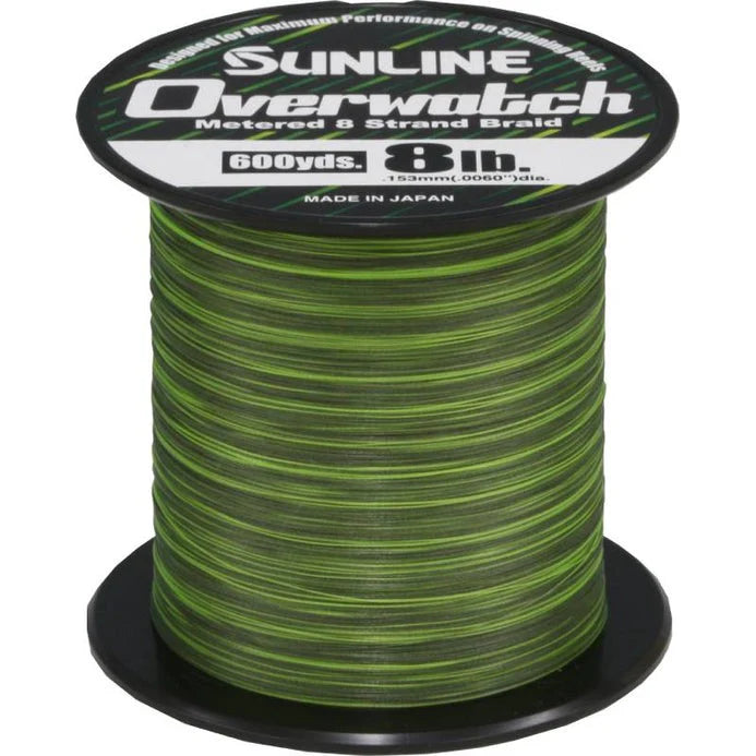 Sunline Overwatch Metered Green Braid Bulk Spool 600 Yards