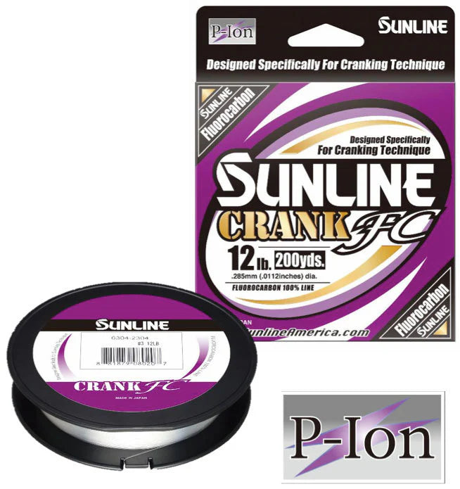 Sunline Crank FC Fluorocarbon Line 200 Yard Spools