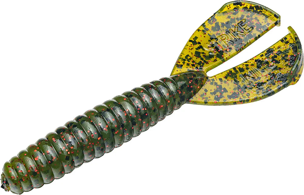 Strike King Twin Tail Rage Menace 35 inch Soft Plastic Grub 8 pack