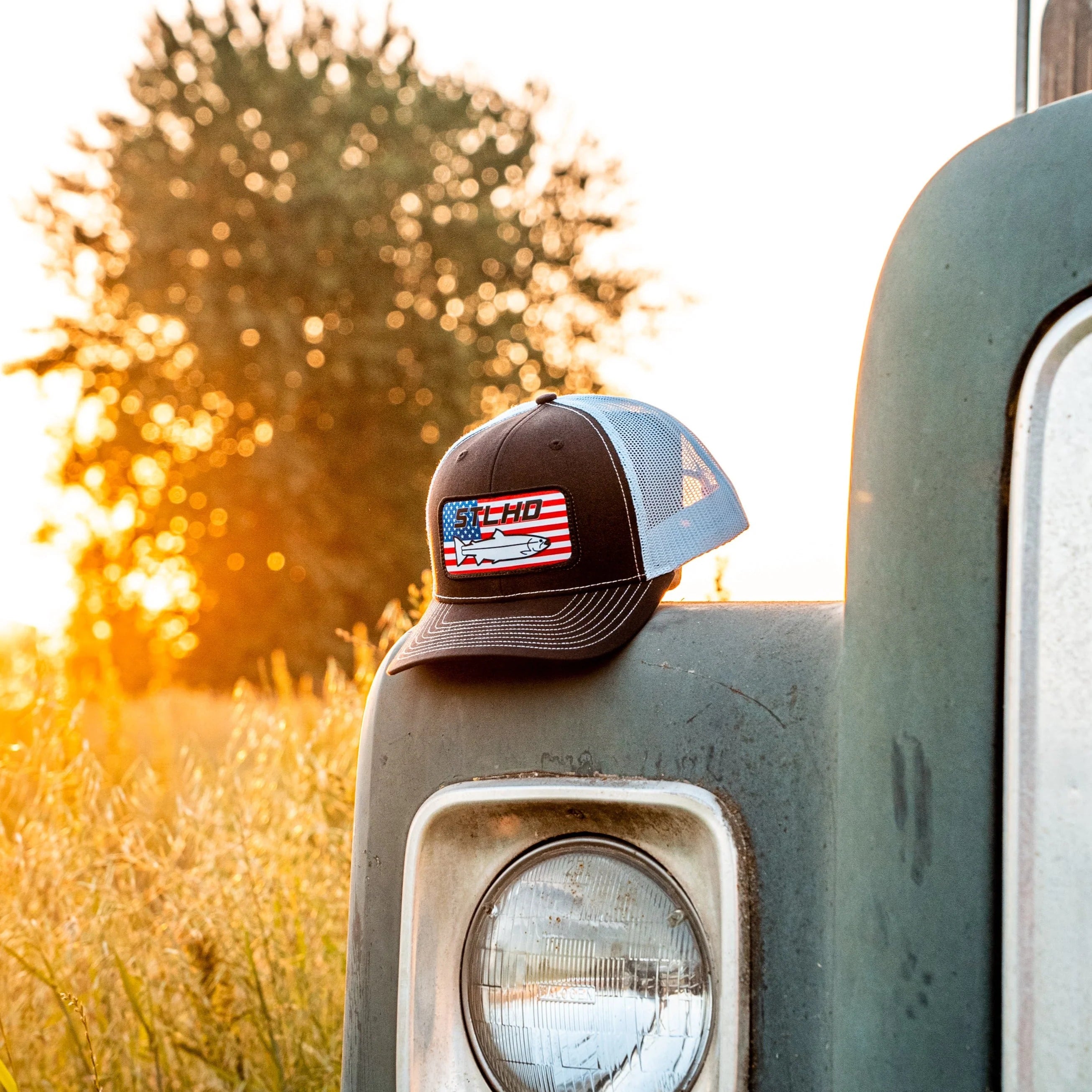 STLHD Nation Black White Trucker Snapback Hat