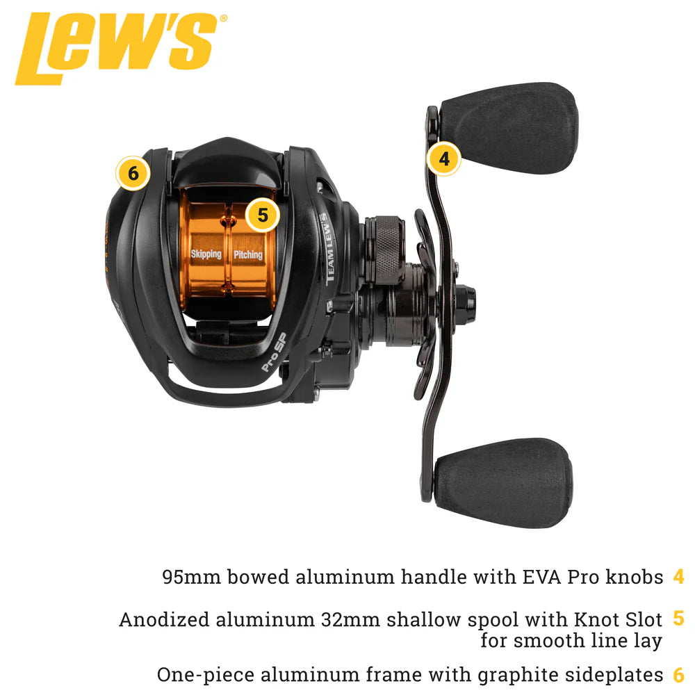 Team Lews Pro SP Skipping and Pitching Baitcasting Reels