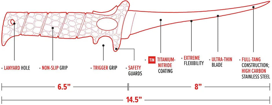 Bubba Ultra Flex Fillet Knife 8 Inch