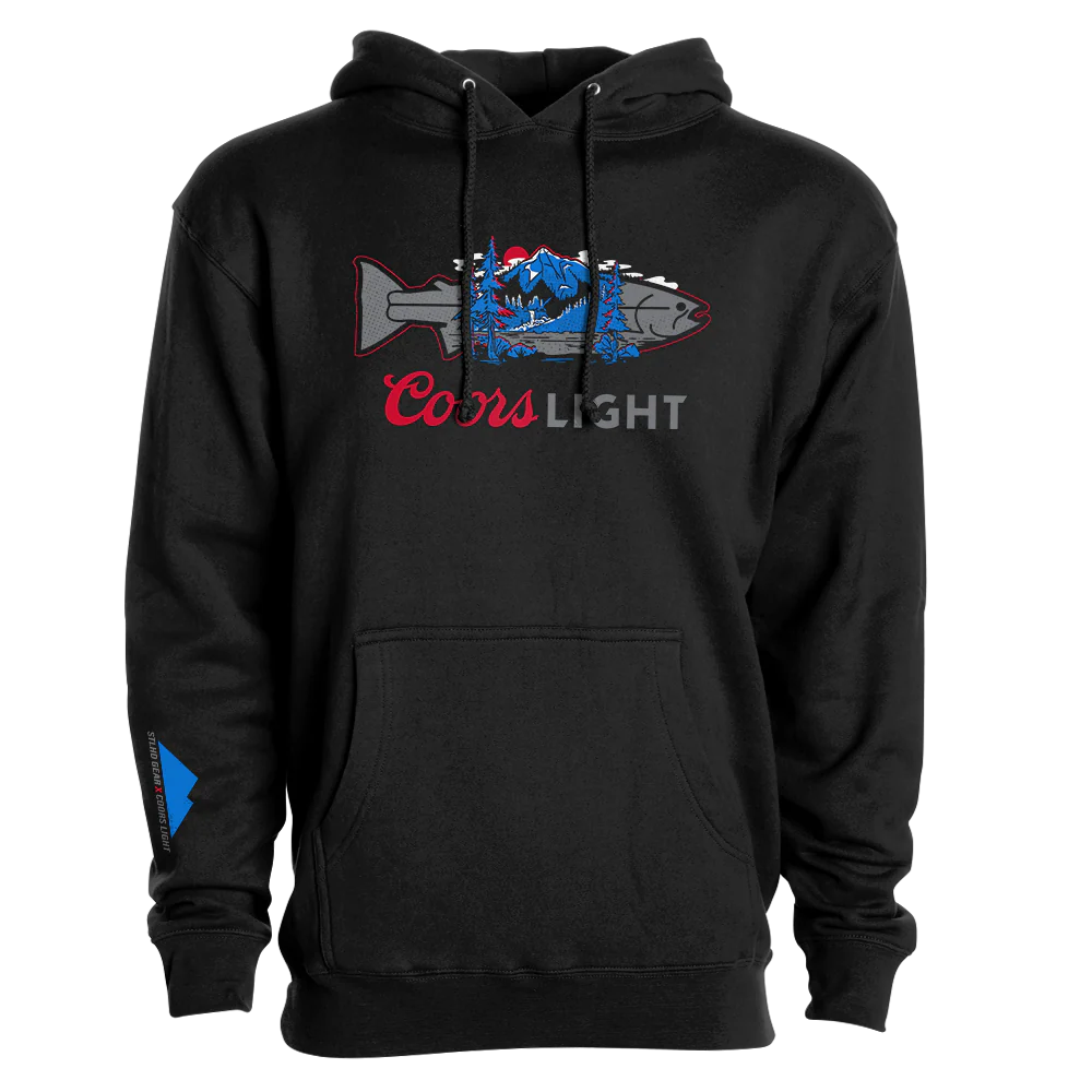 STLHD Mens X Coors Light Blue Mountains Premium Hoodie
