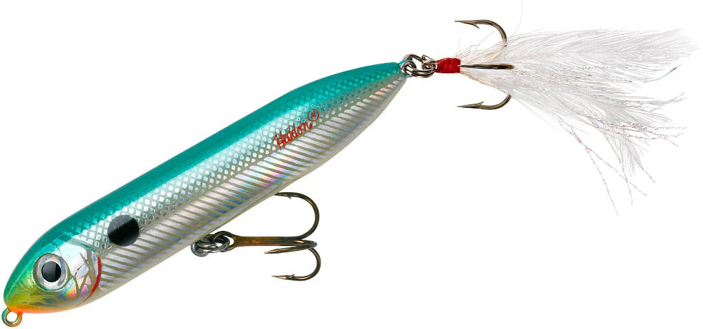 Heddon Super Spook Jr Feather Dressed 3 1 2 inch Topwater Walker