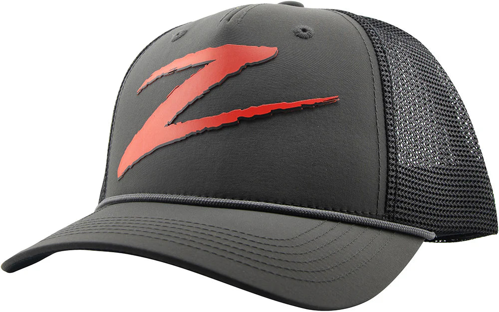 Z Man Big Red Z Trucker Hatz Charcoal Black
