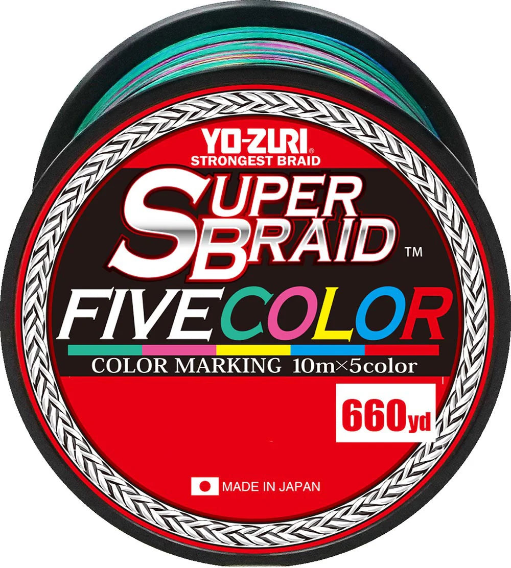 Yo Zuri Super Braid Five Color 660 Yard Spool