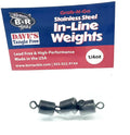 BnR Tackle Steel In Line Weight Grab N Go Pack 3 Pieces