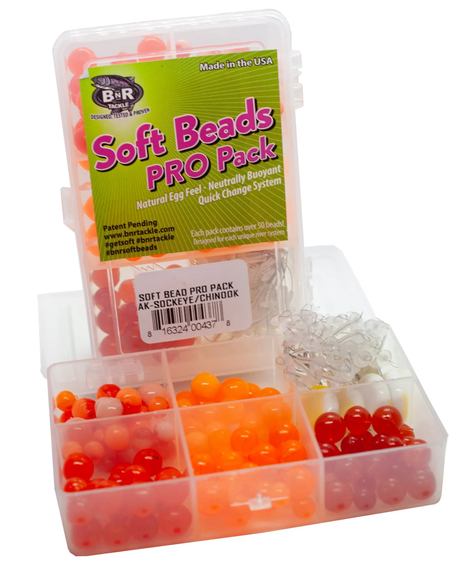BnR Tackle Soft Bead Alaska Sockeye Chinook Pro Pack