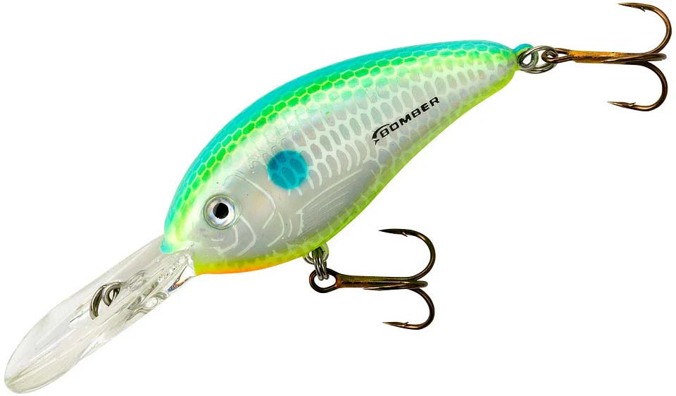 Bomber Fat Free Shad Fingerling 2 3 8 inch Medium Diving Crankbait