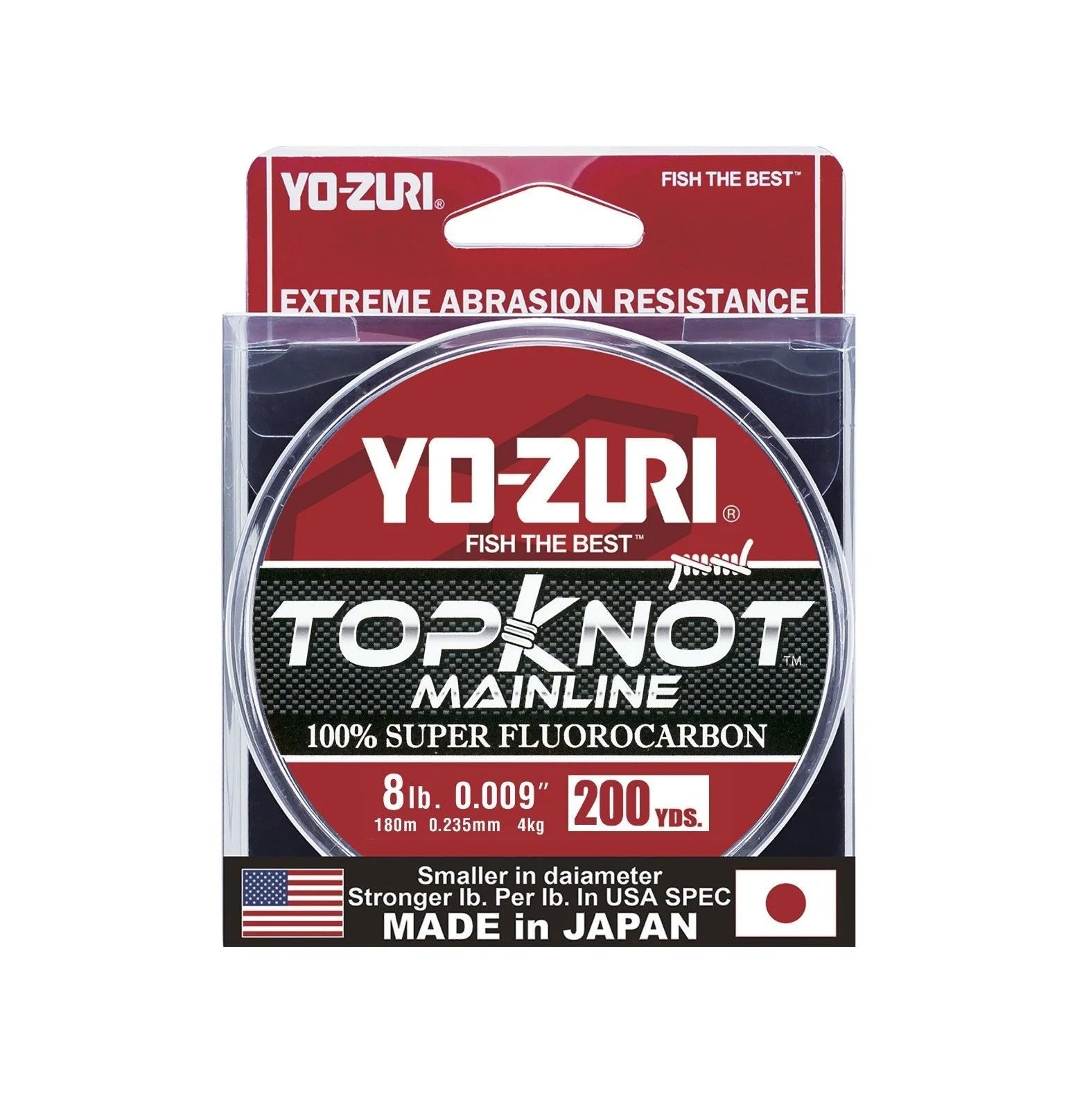 Yo Zuri TopKnot Mainline Natural Clear Fluorocarbon Fishing Line 200 Yards