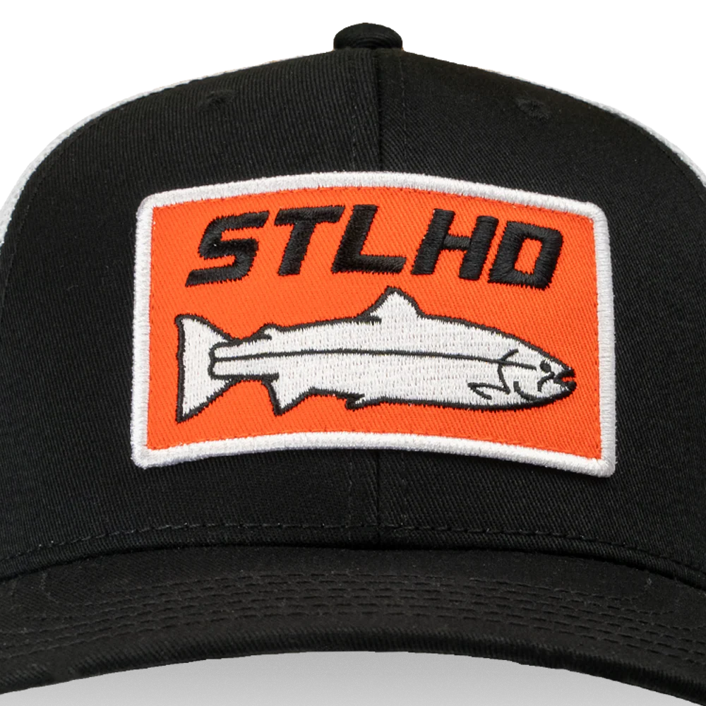 STLHD Standard White Black Trucker Hat