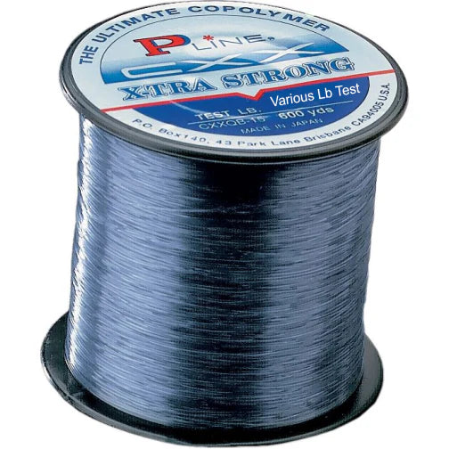P Line CXX Smoke Blue X Tra Strong Fishing Line 3000 Yard Bulk Spool