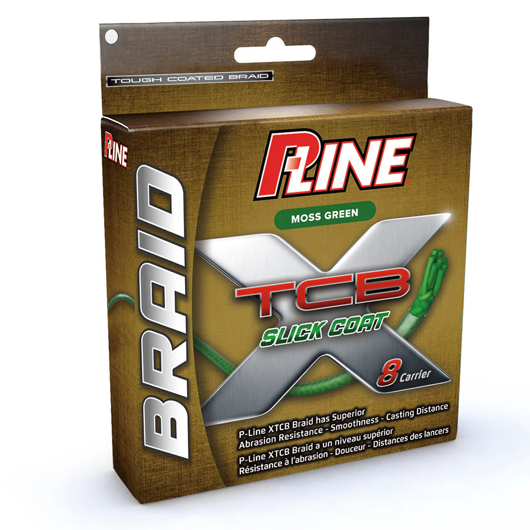P Line X Braid 2500 Yard Bulk Spool Green