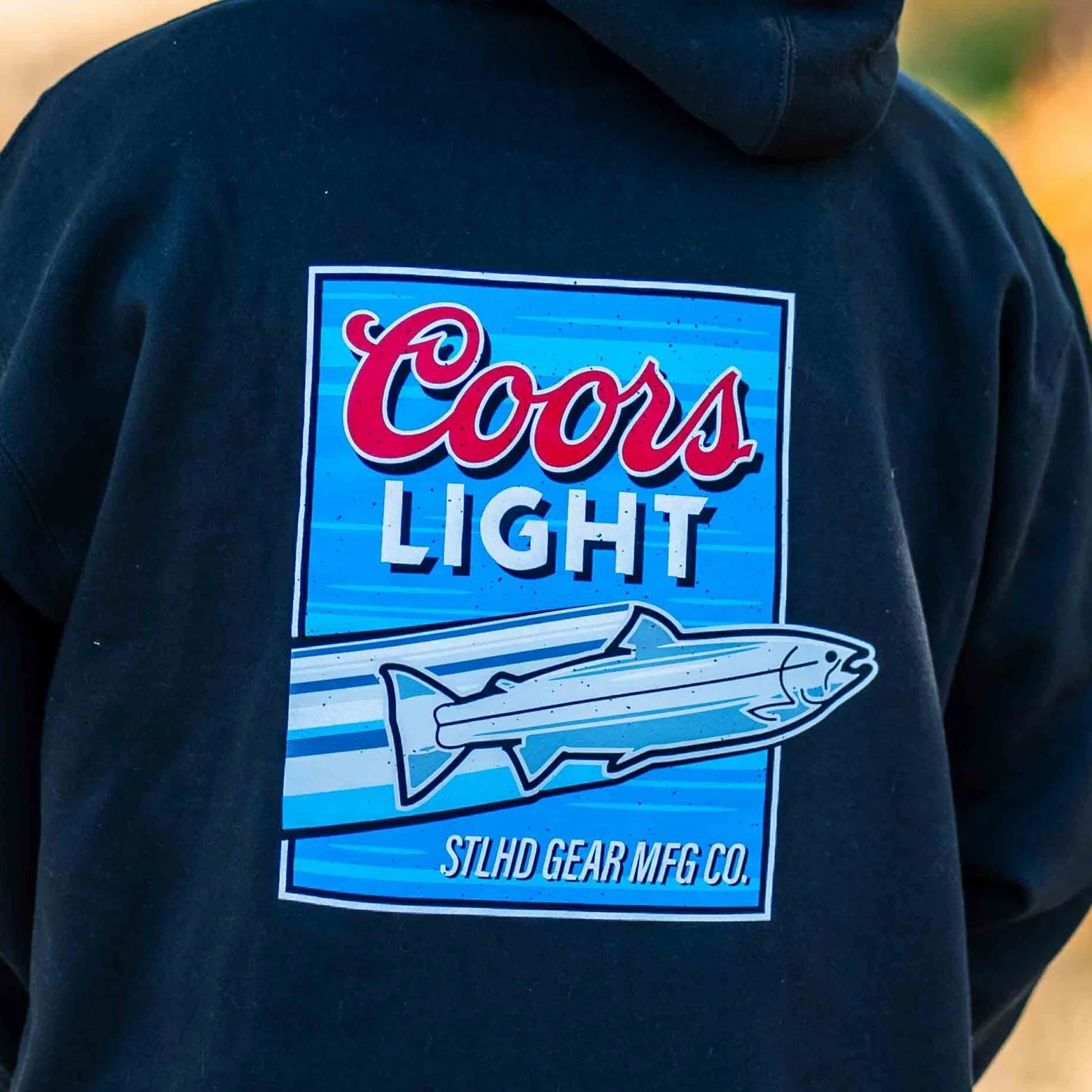 STLHD Mens X Coors Light Throwback Premium Hoodie