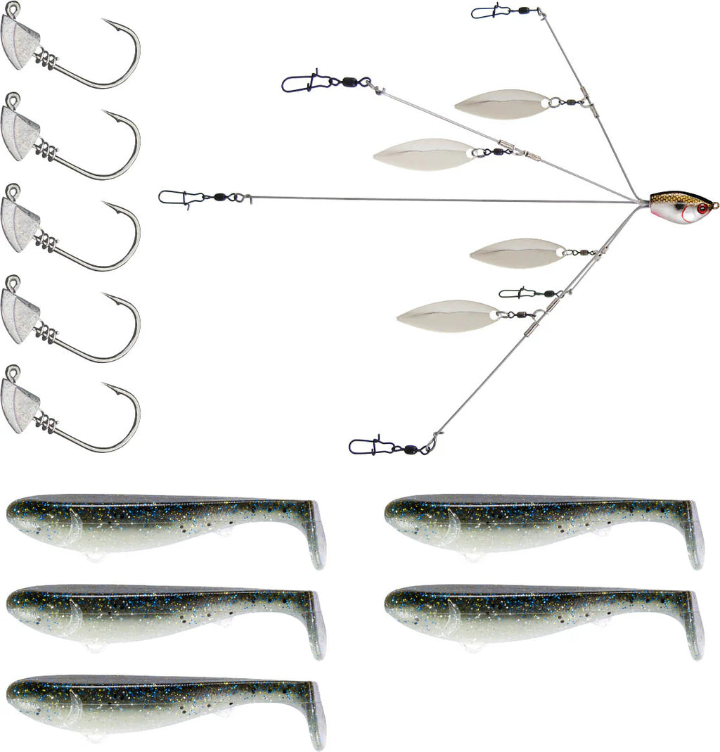 YUM Scottsboro Kit YUMbrella Flash Mob Jr 3 inch Swimbait Kit