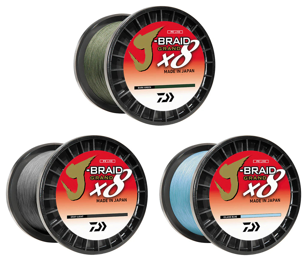 Daiwa J Braid Grand x8 Braided Line 3000 Yard Bulk Spools