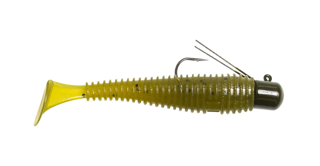 Lunkerhunt Pre Rigged Finesse Swimbait 3 inch Paddle Tail Swimbait