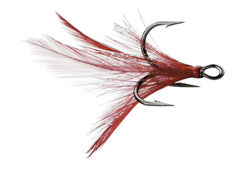 VMC 8651DT Feather Dressed X Rap Treble Hook 2 pack
