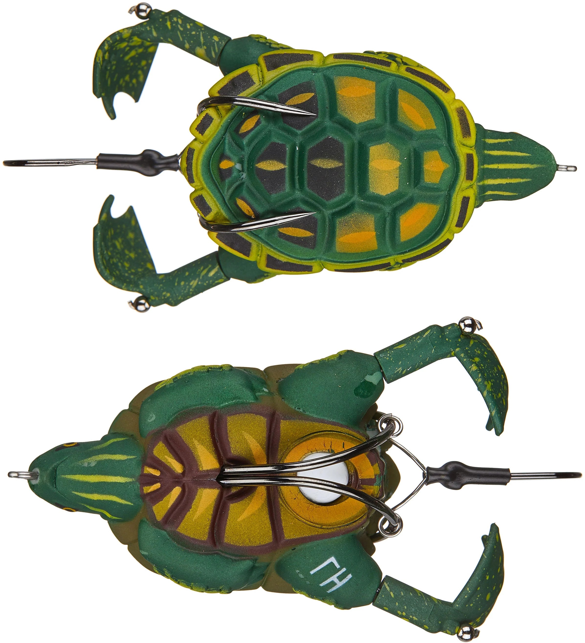 Lunkerhunt Prop Turtle 3 1 2 inch Hollow Topwater Prop Lure