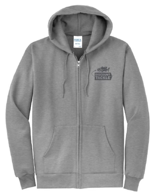 Discount Tackle Zip Up Logo Hoodie