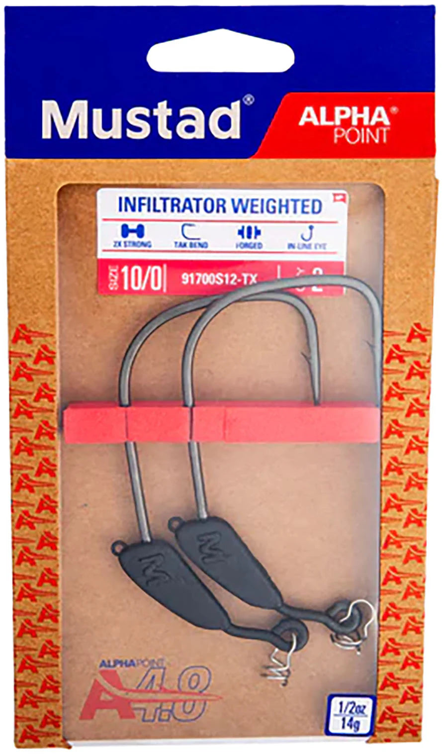 Mustad Alpha Point Infiltrator Weighted Hook