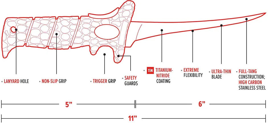 Bubba Ultra Flex Fillet Knife 6 Inch