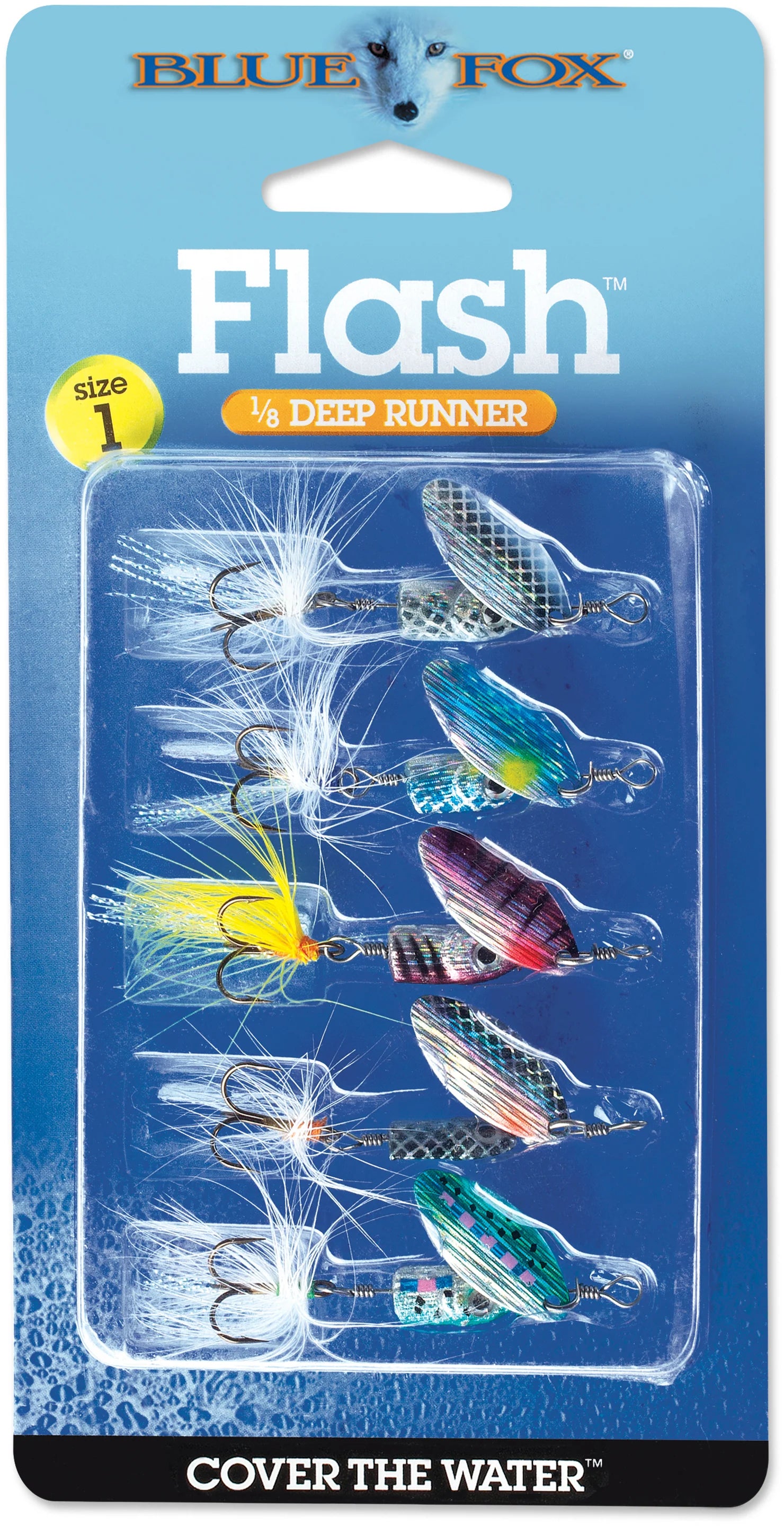 Blue Fox 5 Piece Flash Spinner Kit