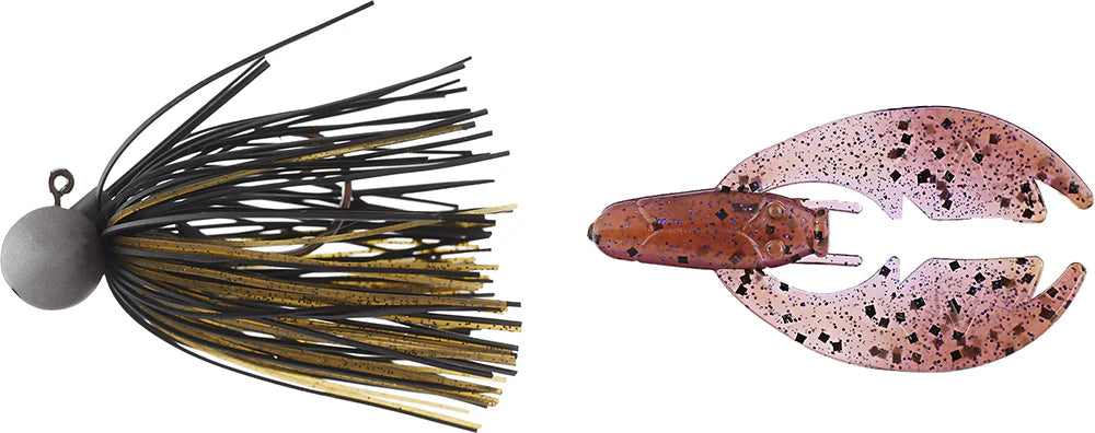 Keitech Tungsten Model II Football Jig NetBait Tiny Paca Chunk Combo