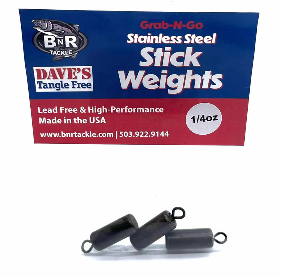 BnR Tackle Steel Stick Weight Grab N Go Pack 3 Pieces