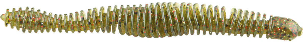 Big Bite Baits Coontail Worm 4 3 4 inch Ribbed Worm