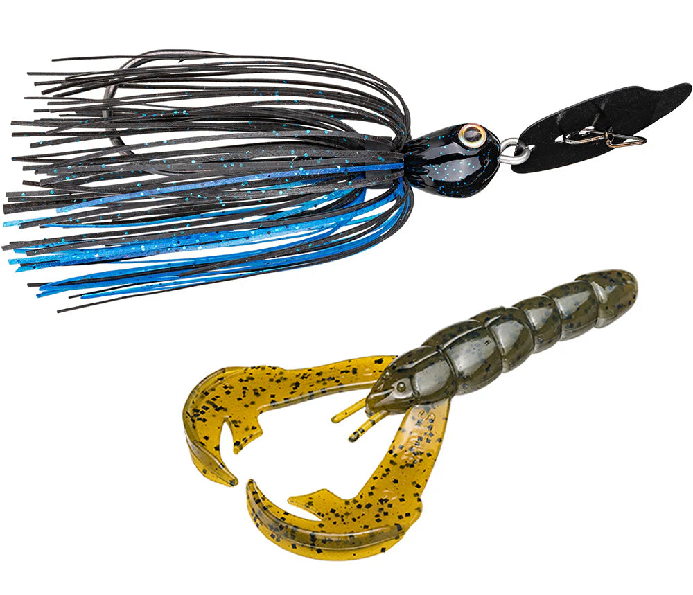 Strike King Thunder Cricket Rage Craw Bladed Jig Combo