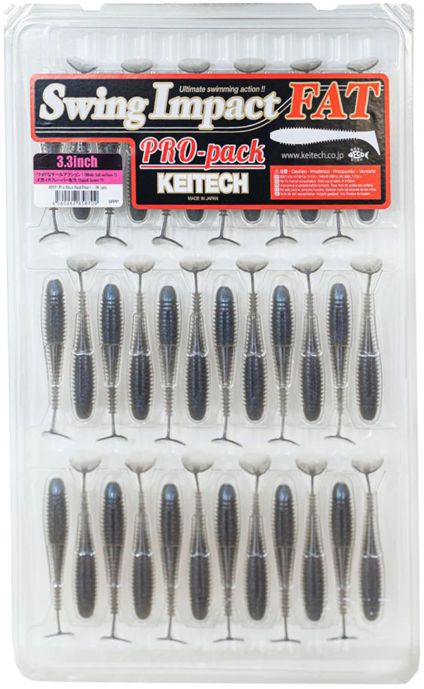 Keitech Fat Swing Impact 33 inch Soft Paddle Tail Swimbait 30 Bait Pro Pack