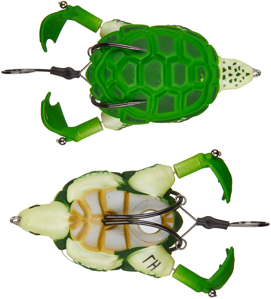 Lunkerhunt Prop Turtle 3 1 2 inch Hollow Topwater Prop Lure
