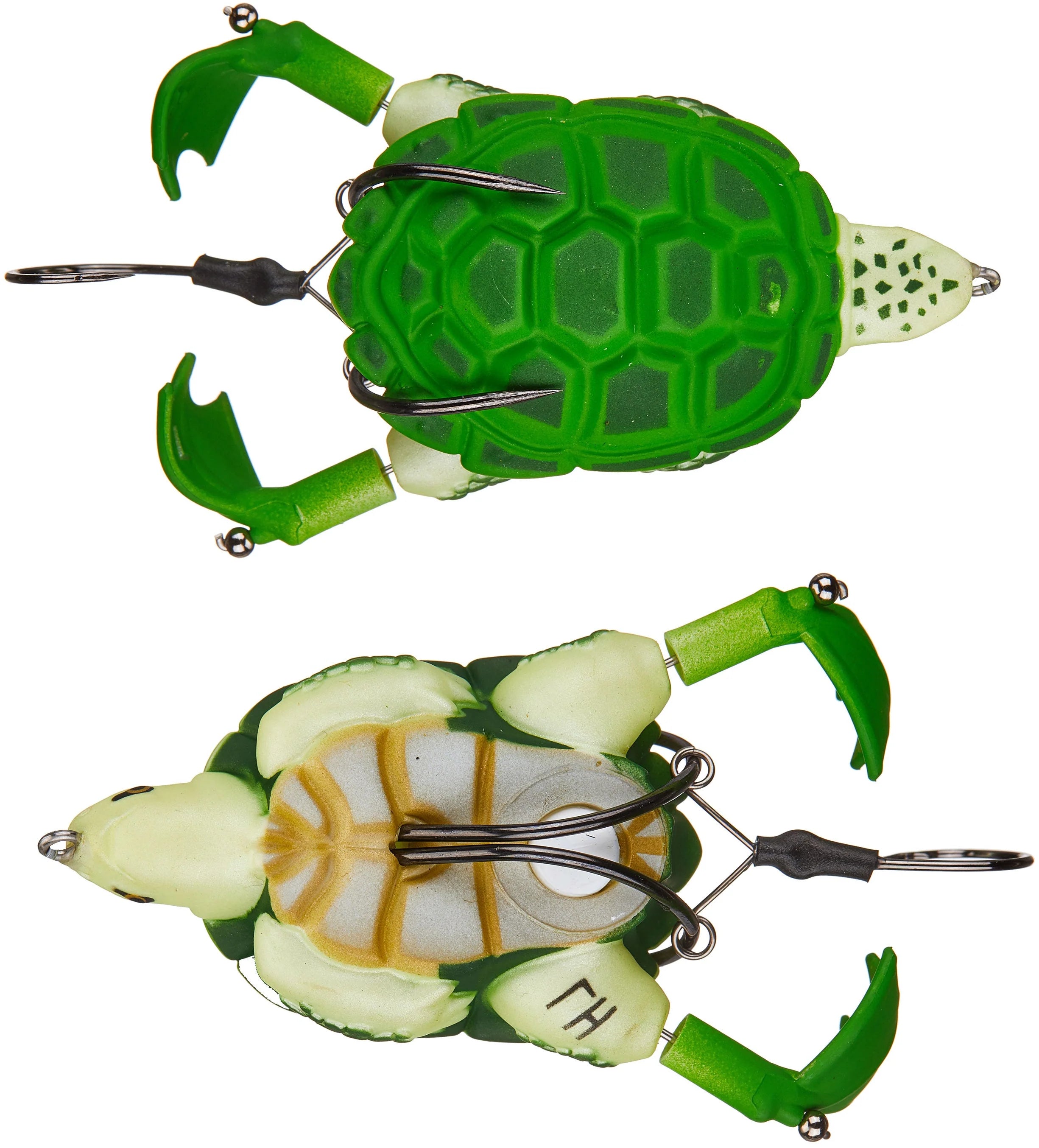 Lunkerhunt Prop Turtle 3 1 2 inch Hollow Topwater Prop Lure