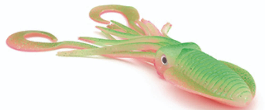 P Line Twin Tail Soft Plastic Squid