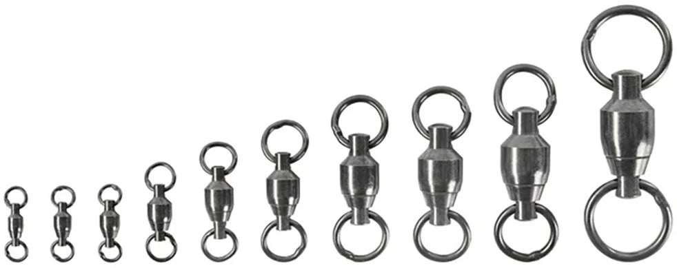 SPRO Ball Bearing Swivel w 2 Welded Rings Duraslick Finish